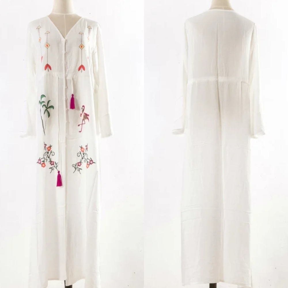 💢 Embroidered Beach Cover Up - Picture 5 of 8